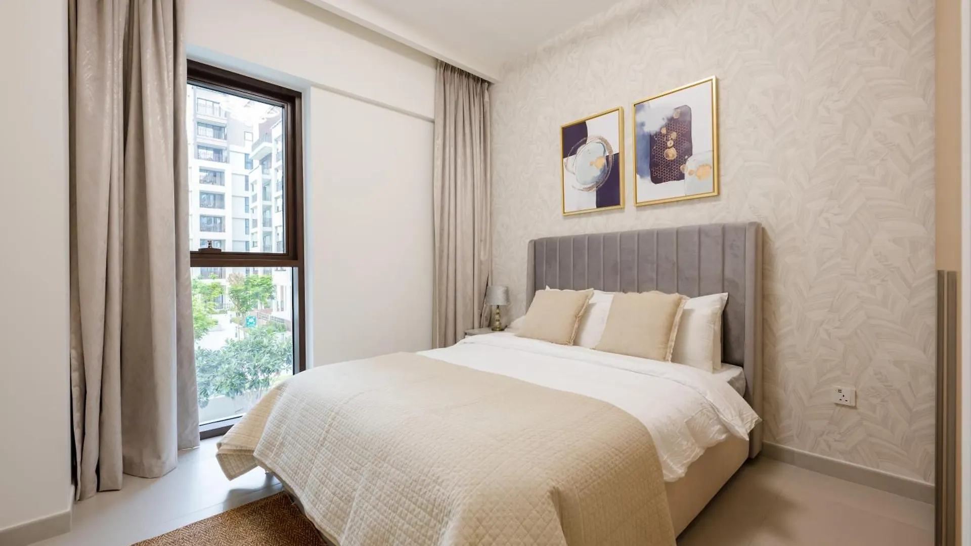 Designer 2Br In Creek Beach Summer 3Mins Walk To The Beach - 207 Dubai Apartment